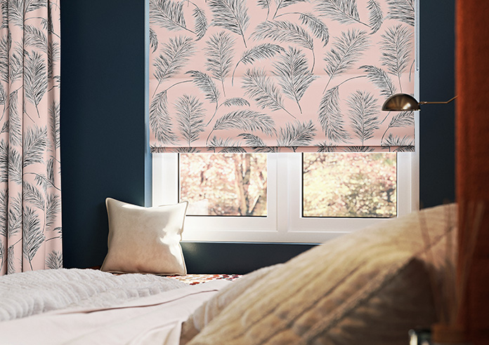 Pampas Grass, Sorbet - Motorised Roman Blind - Image 5